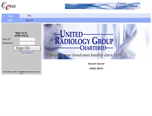 Tablet Screenshot of pacs.unitedradiology.net